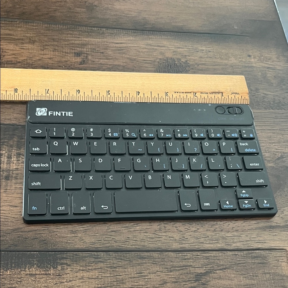 Fintie Black Wireless Keyboard for Home Office 7 1/2” Bluetooth